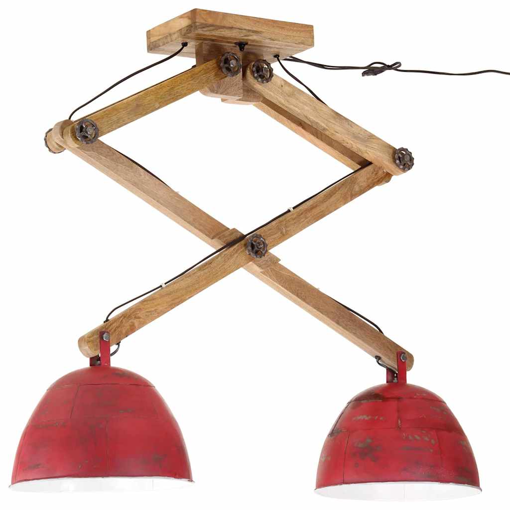 Lampada Da Soffitto 25 W Rosso Anticato 29x18x85 Cm E27