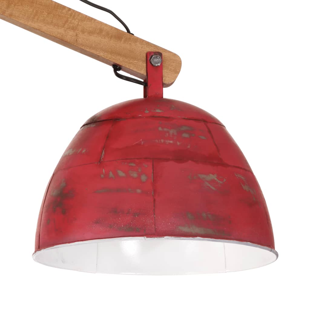 Lampada Da Soffitto 25 W Rosso Anticato 29x18x85 Cm E27 - Image 5