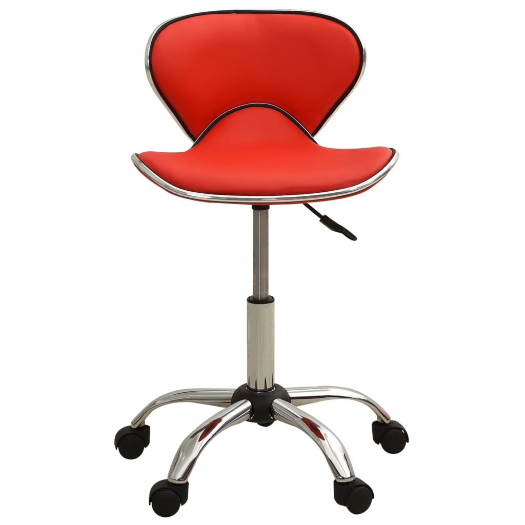 Sedia Da Ufficio Rossa In Similpelle