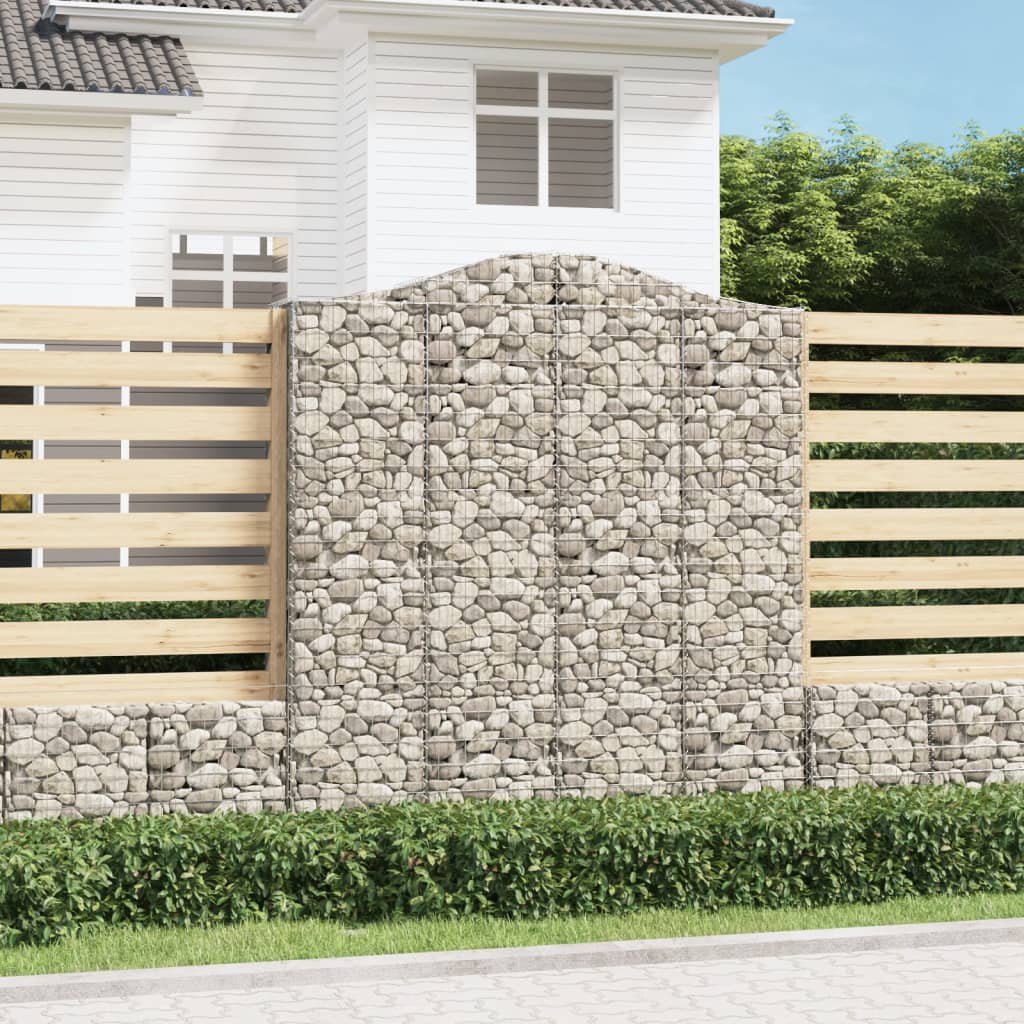 Cesti Gabbioni Ad Arco 8 Pz 200x50x220/240 Cm Ferro Zincato