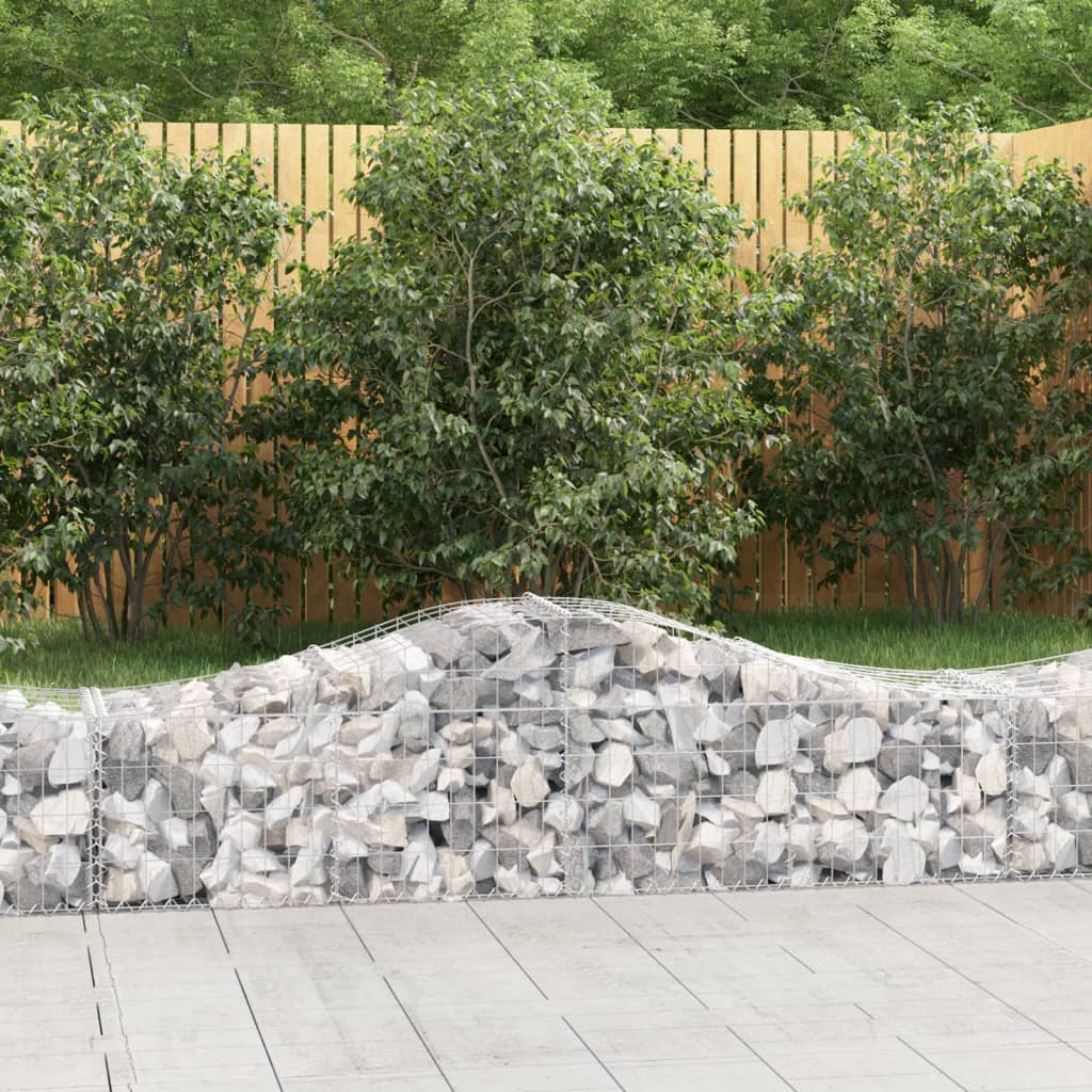 Cesti Gabbioni Ad Arco 25 Pz 200x50x40/60 Cm Ferro Zincato