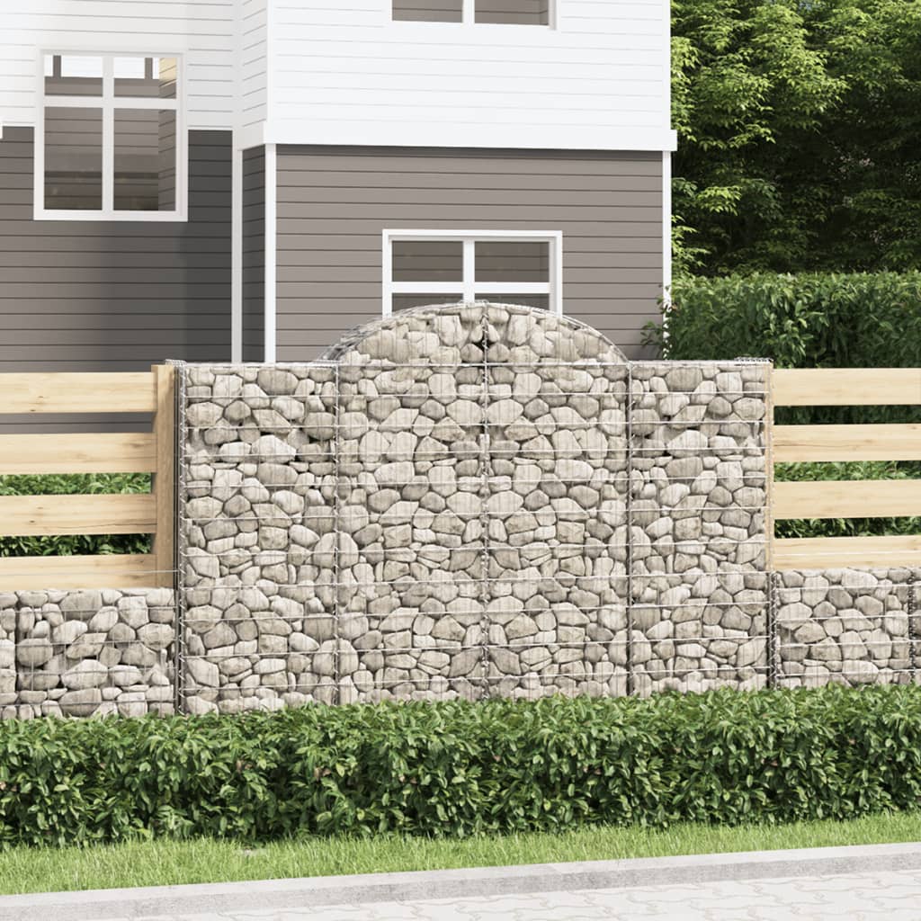 Cesti Gabbioni Ad Arco 8 Pz 200x30x140/160 Cm Ferro Zincato