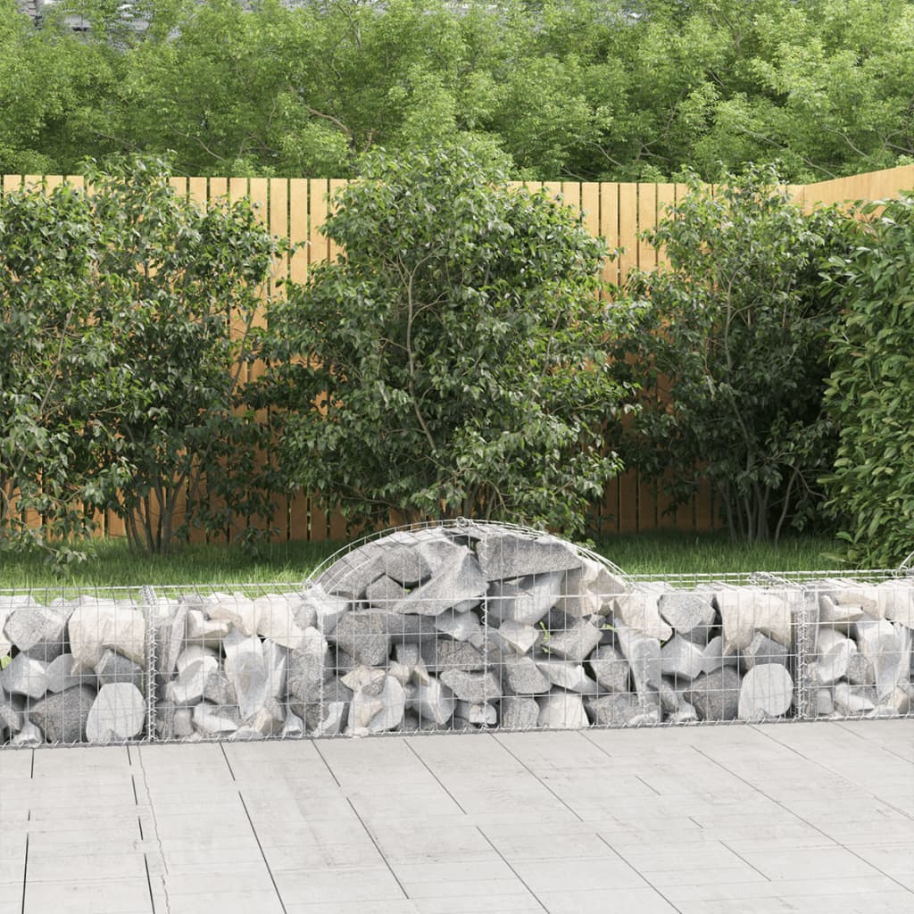Cesti Gabbioni Ad Arco 40 Pz 200x50x40/60 Cm Ferro Zincato
