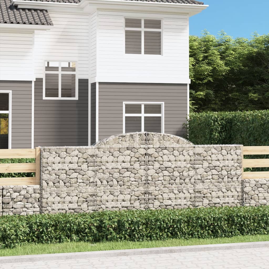 Cesti Gabbioni Ad Arco 20 Pz 300x50x120/140 Cm Ferro Zincato