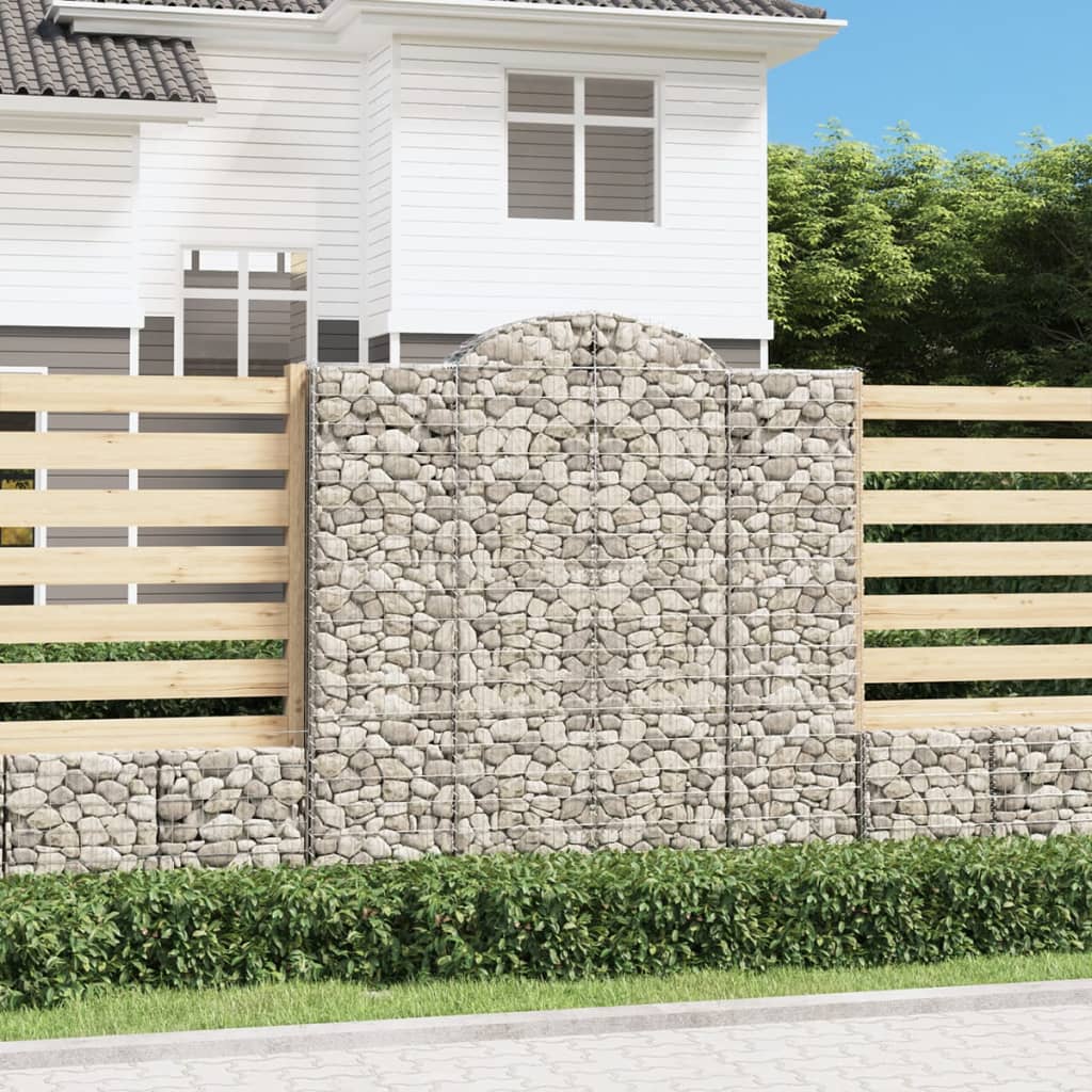 Cesti Gabbioni Ad Arco 5 Pz 200x50x200/220 Cm Ferro Zincato