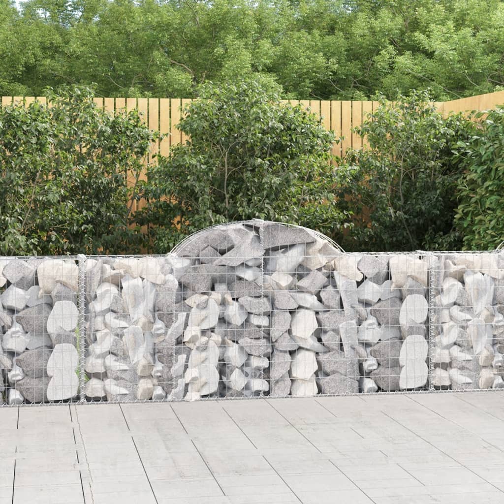 Cesti Gabbioni Ad Arco 40 Pz 200x30x80/100 Cm Ferro Zincato