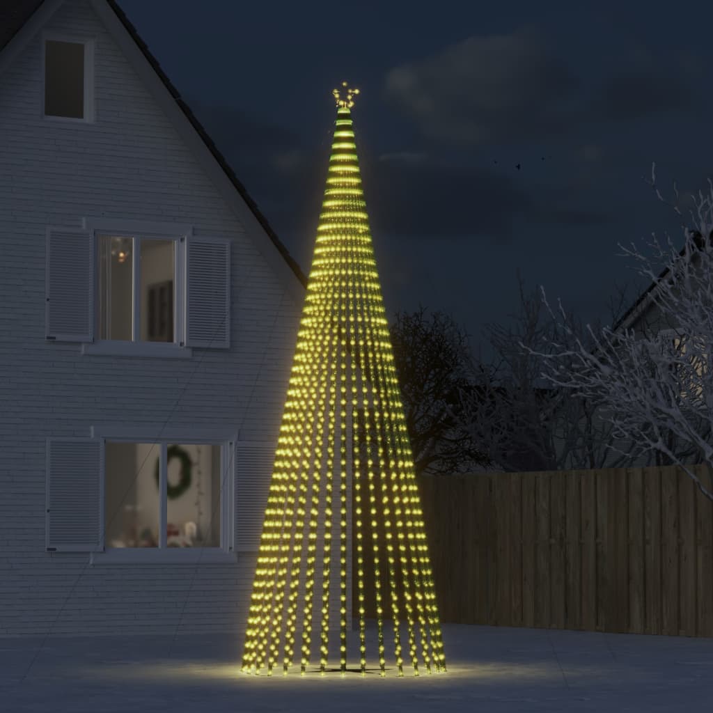 Albero Di Natale A Led 1544 Led Bianco Caldo 500 cm