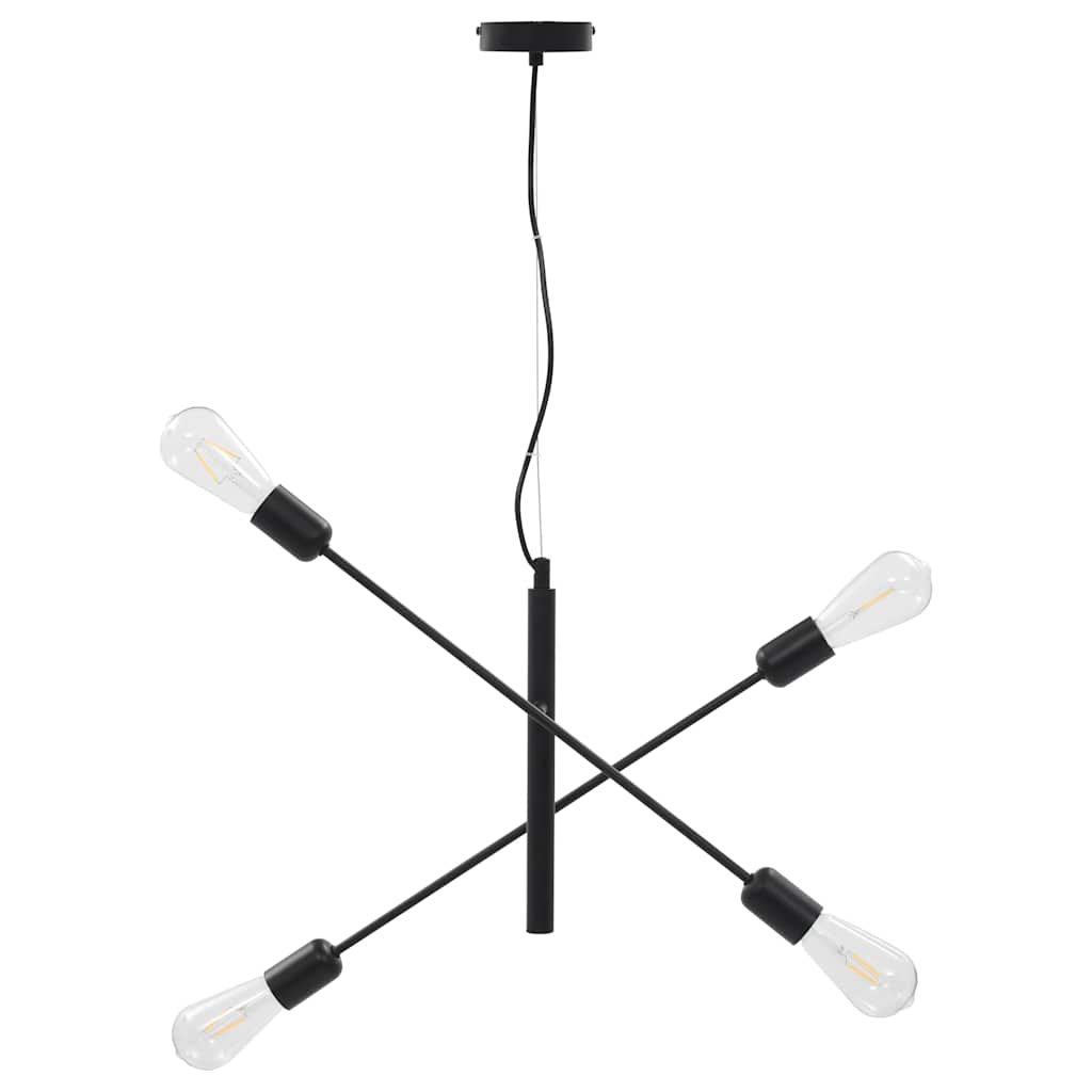 Lampada Da Soffitto Con Lampadine 2 W Nero E27