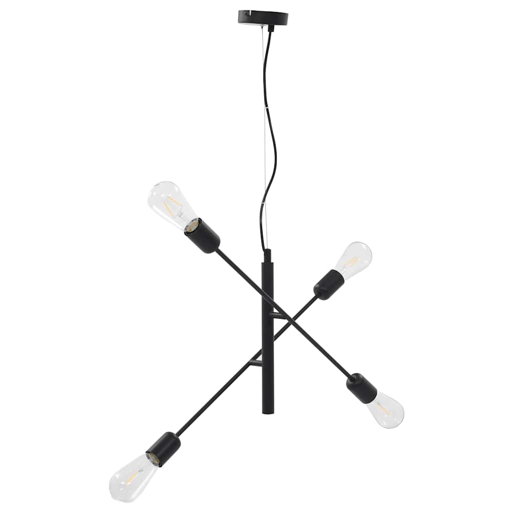Lampada Da Soffitto Con Lampadine 2 W Nero E27 - Image 4