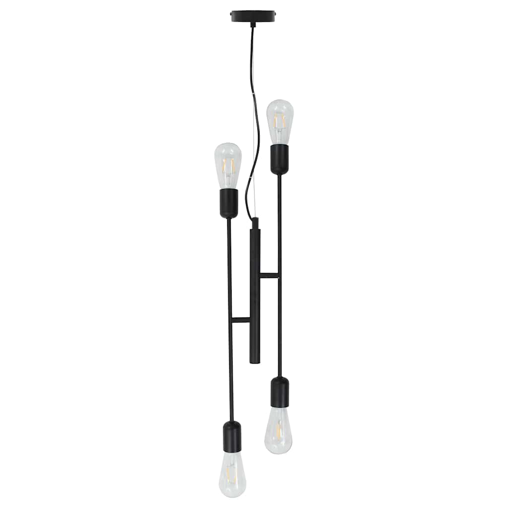 Lampada Da Soffitto Con Lampadine 2 W Nero E27 - Image 6
