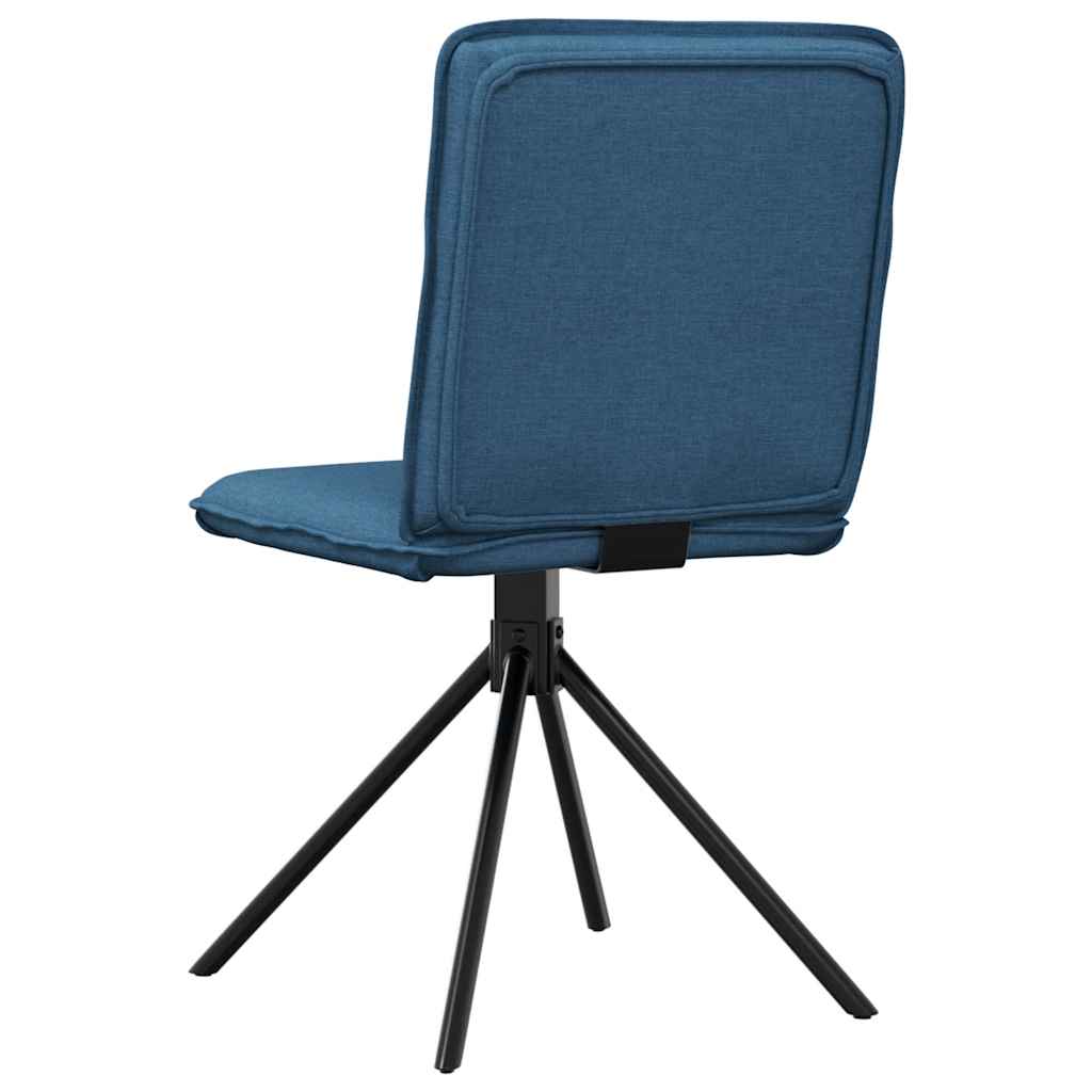 Sedie Da Pranzo 2 Pz Blu In Tessuto - Image 6