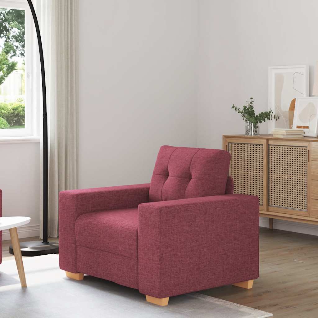 Poltrona Rosso Vino 60 Cm In Tessuto