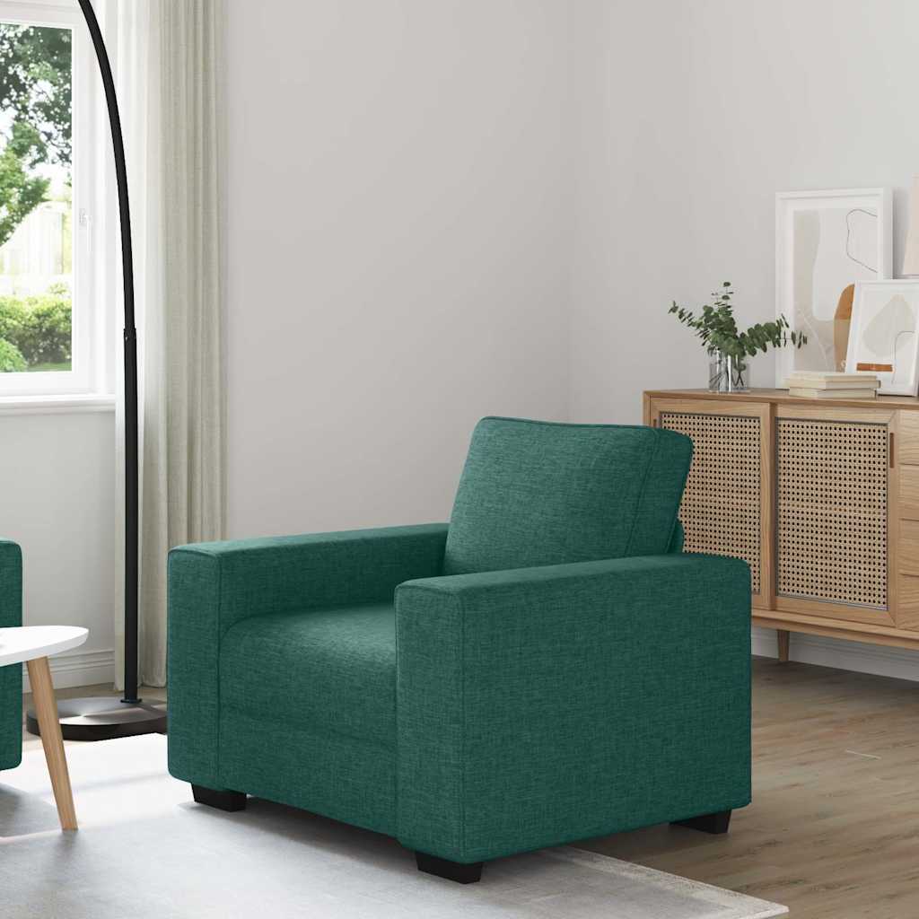 Poltrona Verde Scuro 60 Cm In Tessuto