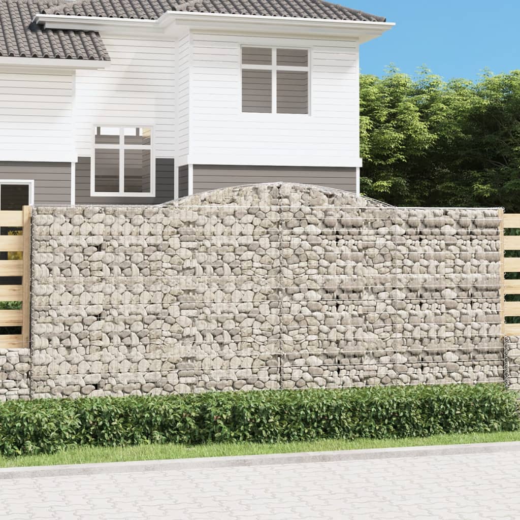 Cesti Gabbioni Ad Arco 8 Pz 400x30x180/200 Cm Ferro Zincato