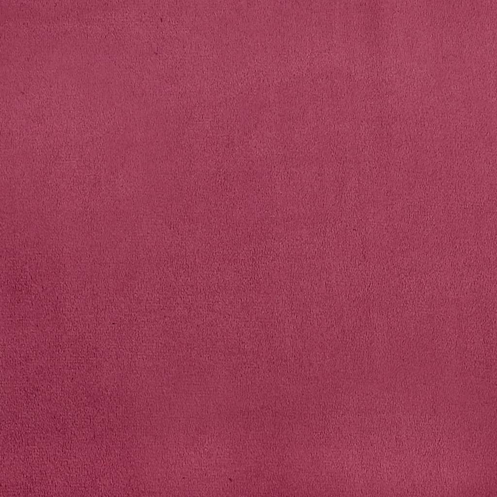 Set Di Divani 2 Pz Con Cuscini Rosso Vino In Velluto - Image 6