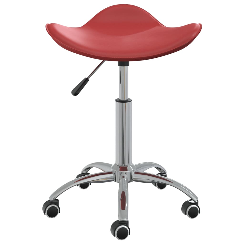 Sedia Da Ufficio Rosso Vino In Similpelle