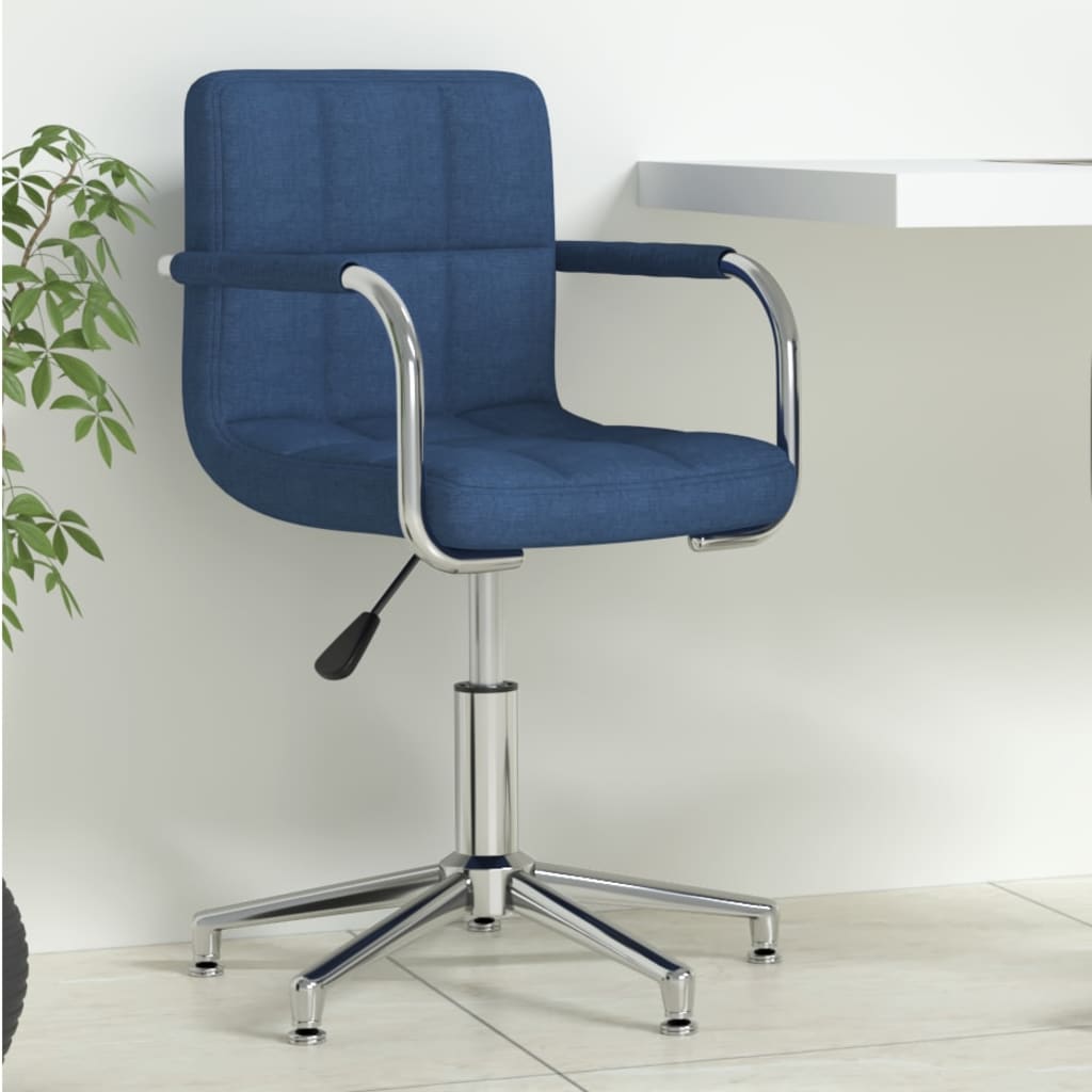Sedia Da Ufficio Girevole Blu In Tessuto