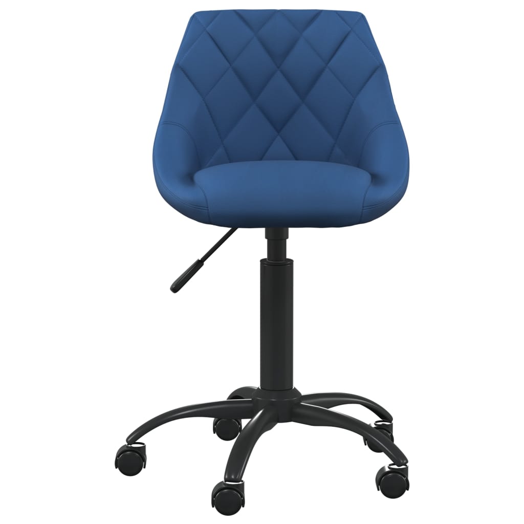 Sedia Da Ufficio Blu In Velluto