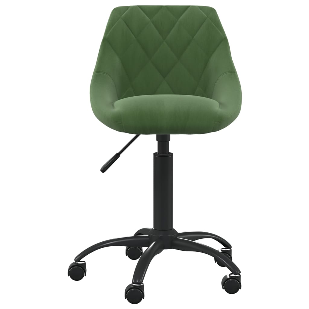 Sedia Da Ufficio Verde Scuro In Velluto
