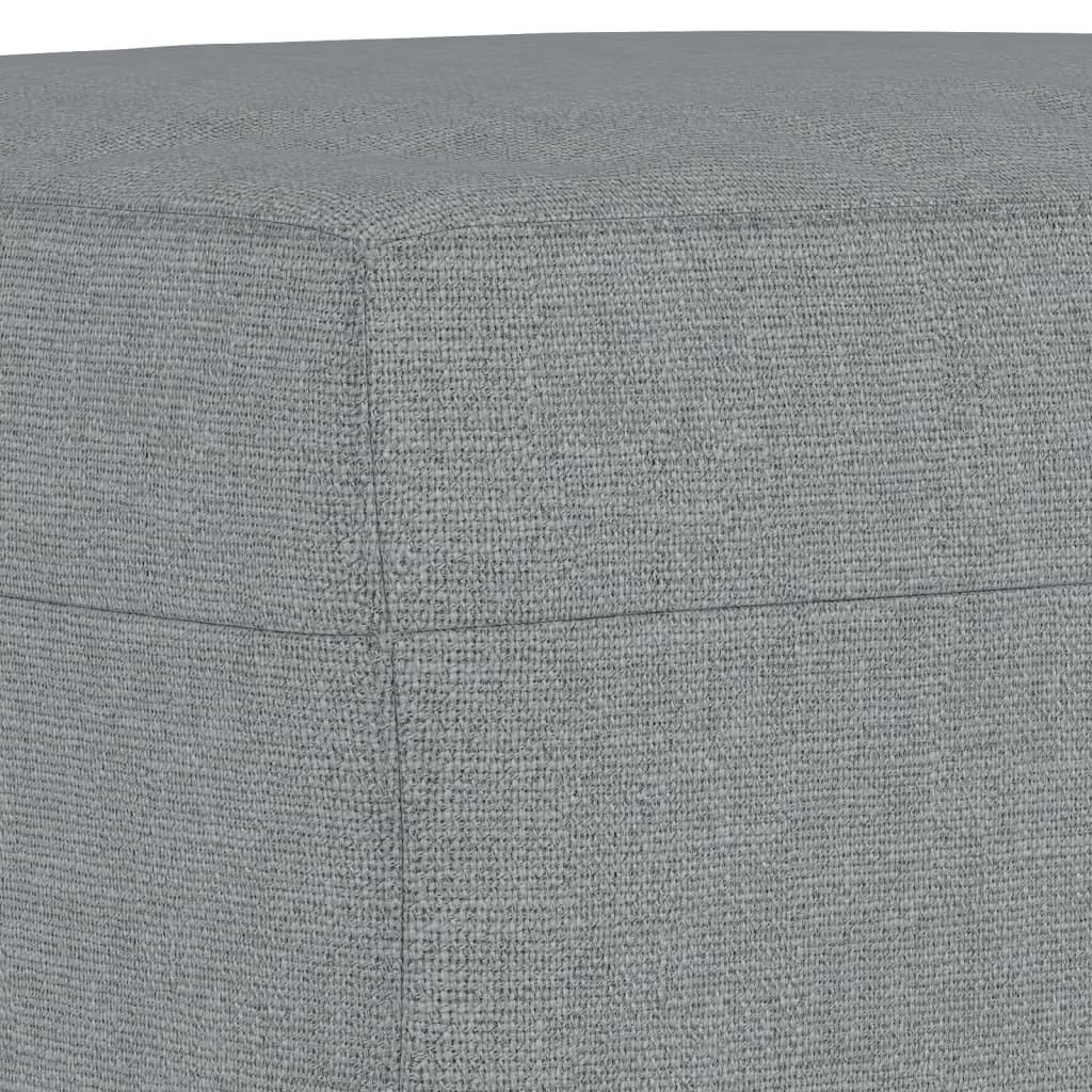 Set Di Divani 3 Pz Con Cuscini Grigio Chiaro In Tessuto - Image 6