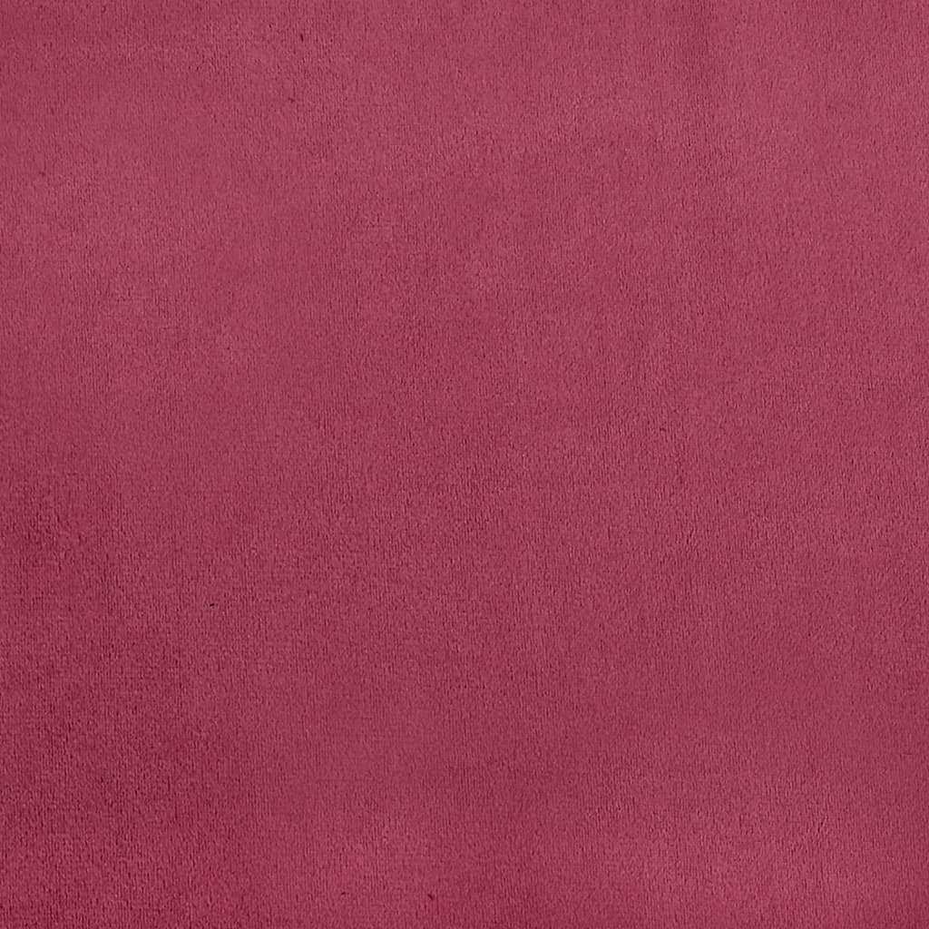 Poltrona Con Poggiapiedi Rosso Vino 60 Cm In Velluto - Image 6