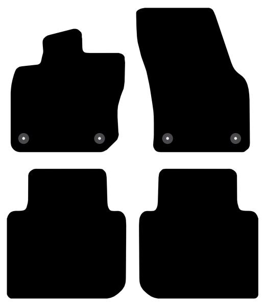 Tappeti Moquette Tailor Skoda Kodiaq 24> 5 Posti - Volkswagen Tayron 24> 5 Posti