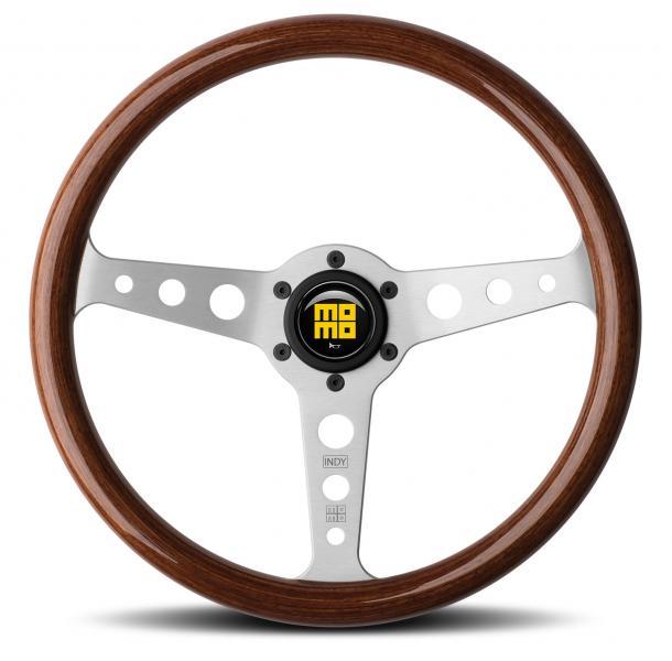 Volante Indy Heritage Zebrano/argento 350 mm