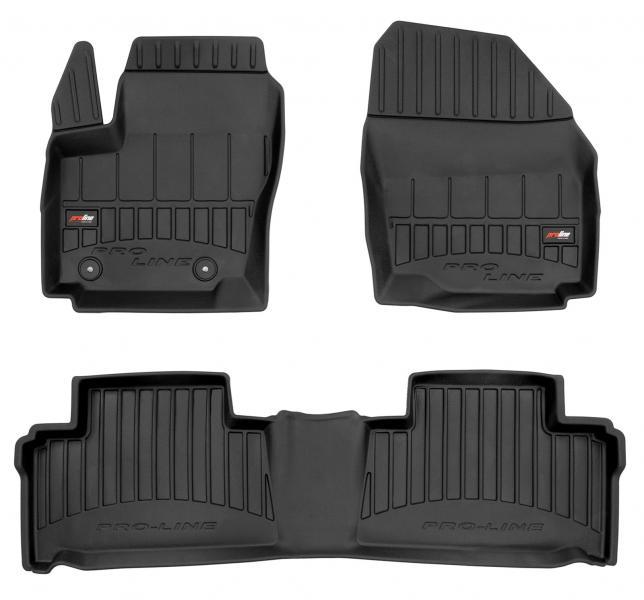 Tappeti In Tpe 3d Ford S-Max I 06>14 (distanza Tra Le Clip Di Fissaggio Tappeti 25 Cm)