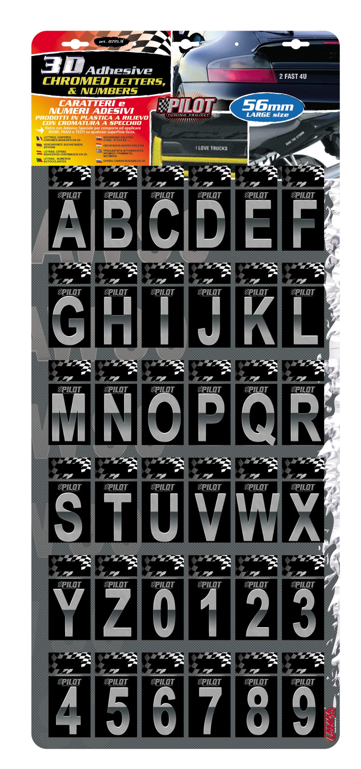 3d Letters - Espositore Da 180 Pezzi - TypE-5