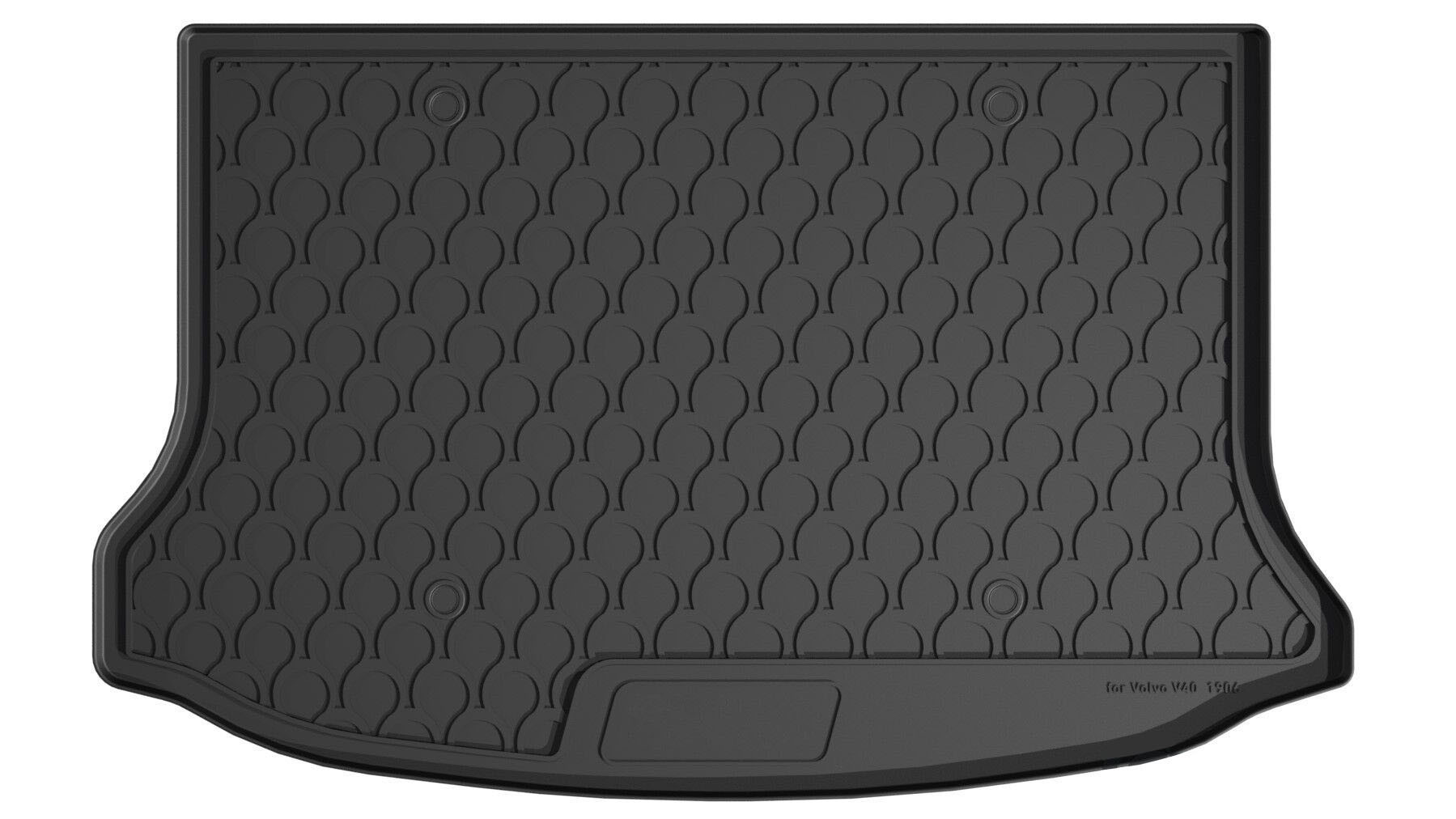 Vasca Baule Su Misura In Gomma Sintetica - Compatibile Per  Volvo V40 (09/12>06/16) Baule Basso -  Volvo V40 Cross Country (01/13>05/20) Baule Basso