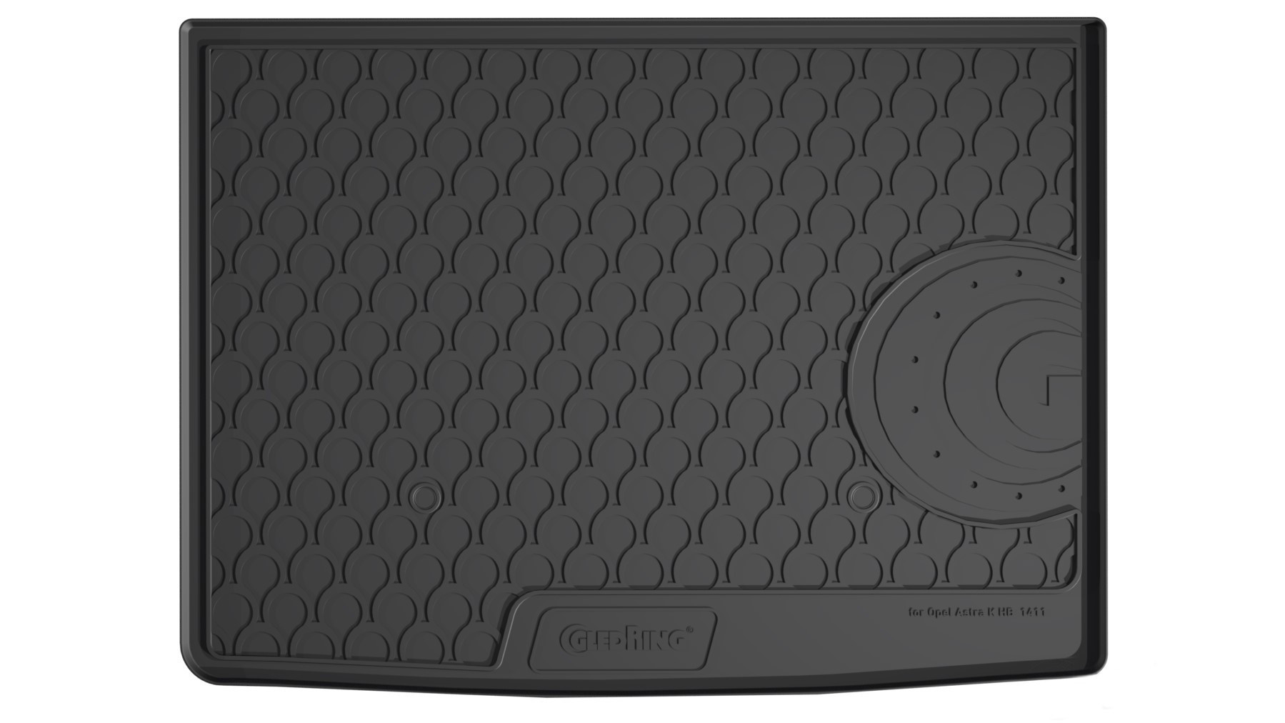 Vasca Baule Su Misura In Gomma Sintetica - Compatibile Per  Opel Astra K 5p (11/15>11/21) Baule Alto