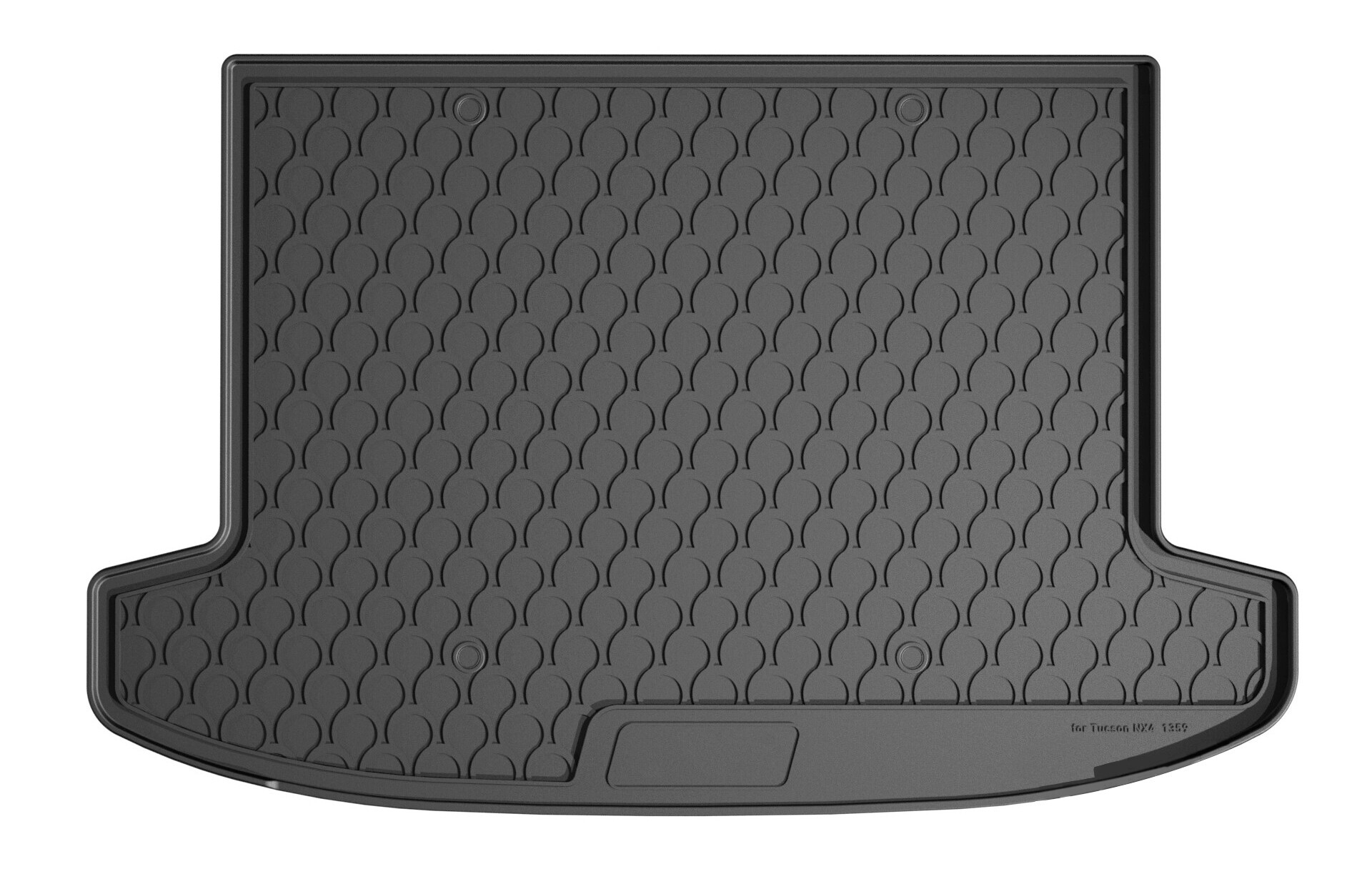 Vasca Baule Su Misura In Gomma Sintetica - Compatibile Per  Hyundai Tucson (11/20>04/24) Baule Alto, No Ibrida, No Subwoofer