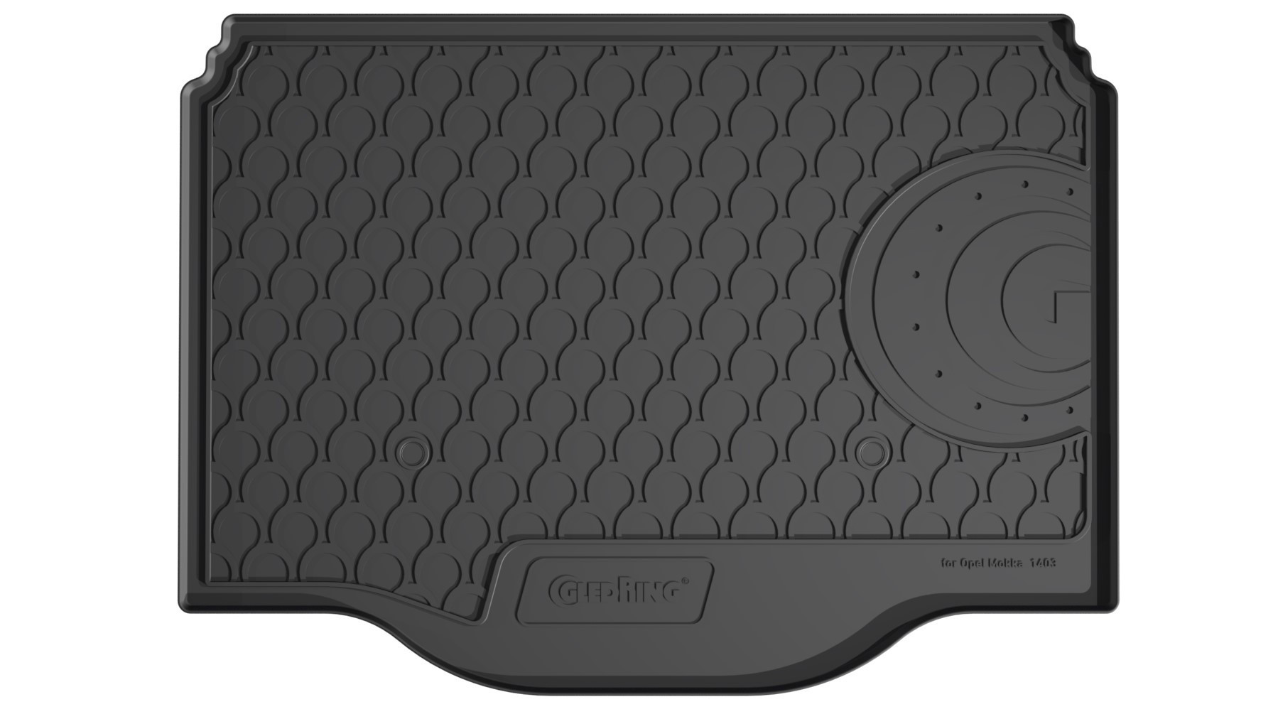 Vasca Baule Su Misura In Gomma Sintetica - Compatibile Per  Opel Mokka (11/12>03/16) -  Opel Mokka X (04/16>12/19)