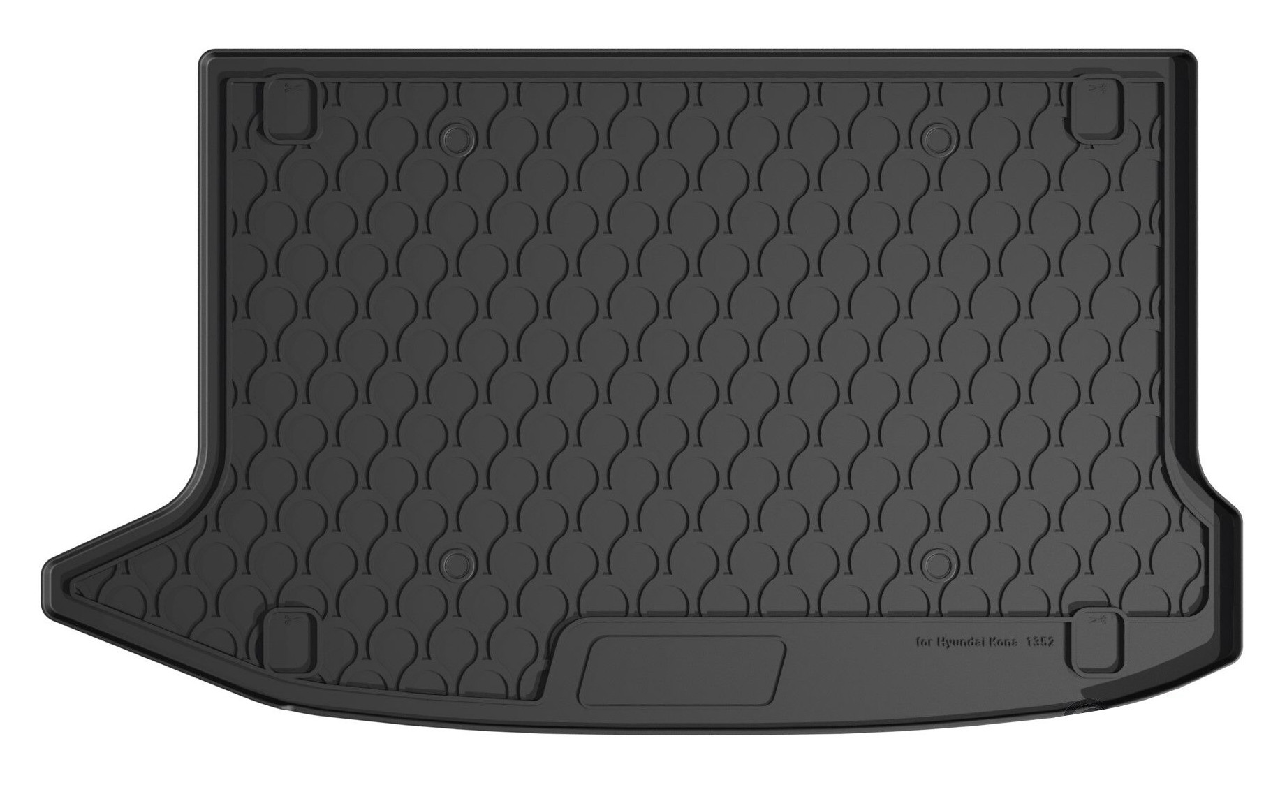 Vasca Baule Su Misura In Gomma Sintetica - Compatibile Per  Hyundai Kona (10/17>06/23)