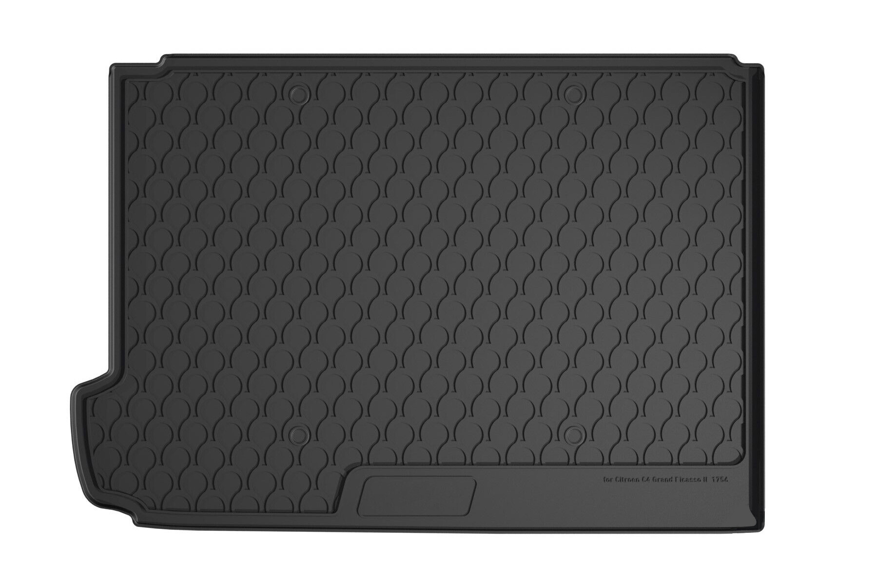 Vasca Baule Su Misura In Gomma Sintetica - Compatibile Per  Citroen C4 Grand Picasso (10/13>05/18) 5 Posti, 7 Posti