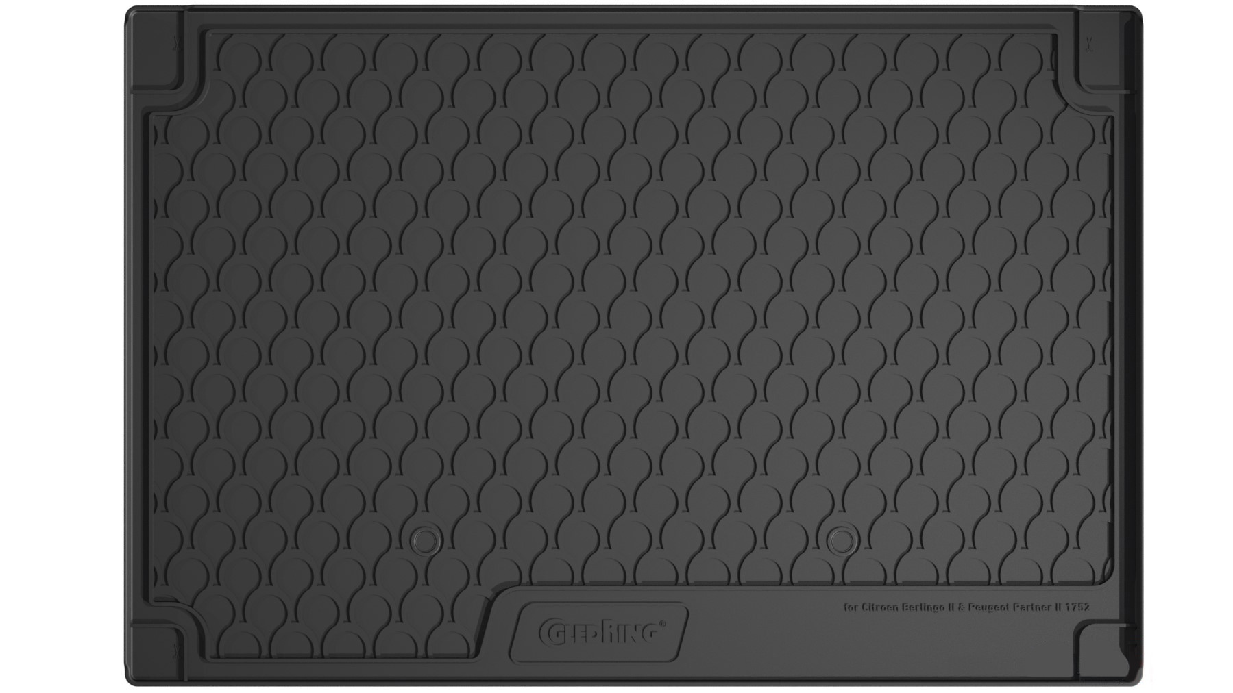 Vasca Baule Su Misura In Gomma Sintetica - Compatibile Per  Citroen Berlingo Multispace (04/08>08/18) -  Peugeot Partner Tepee (05/08>08/18)