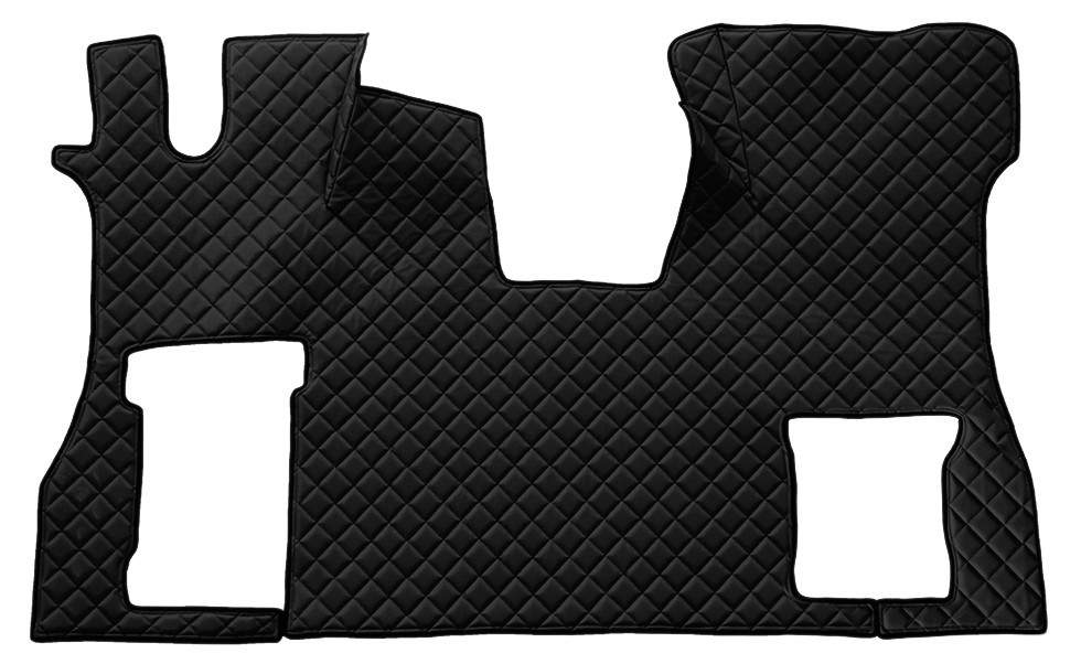Tappeto Unico In Skeentex - Nero - Compatibile Per Scania S Serie 7 - New Generation (11/16>) No Tunnel, Sedile Pass. Pieghevole