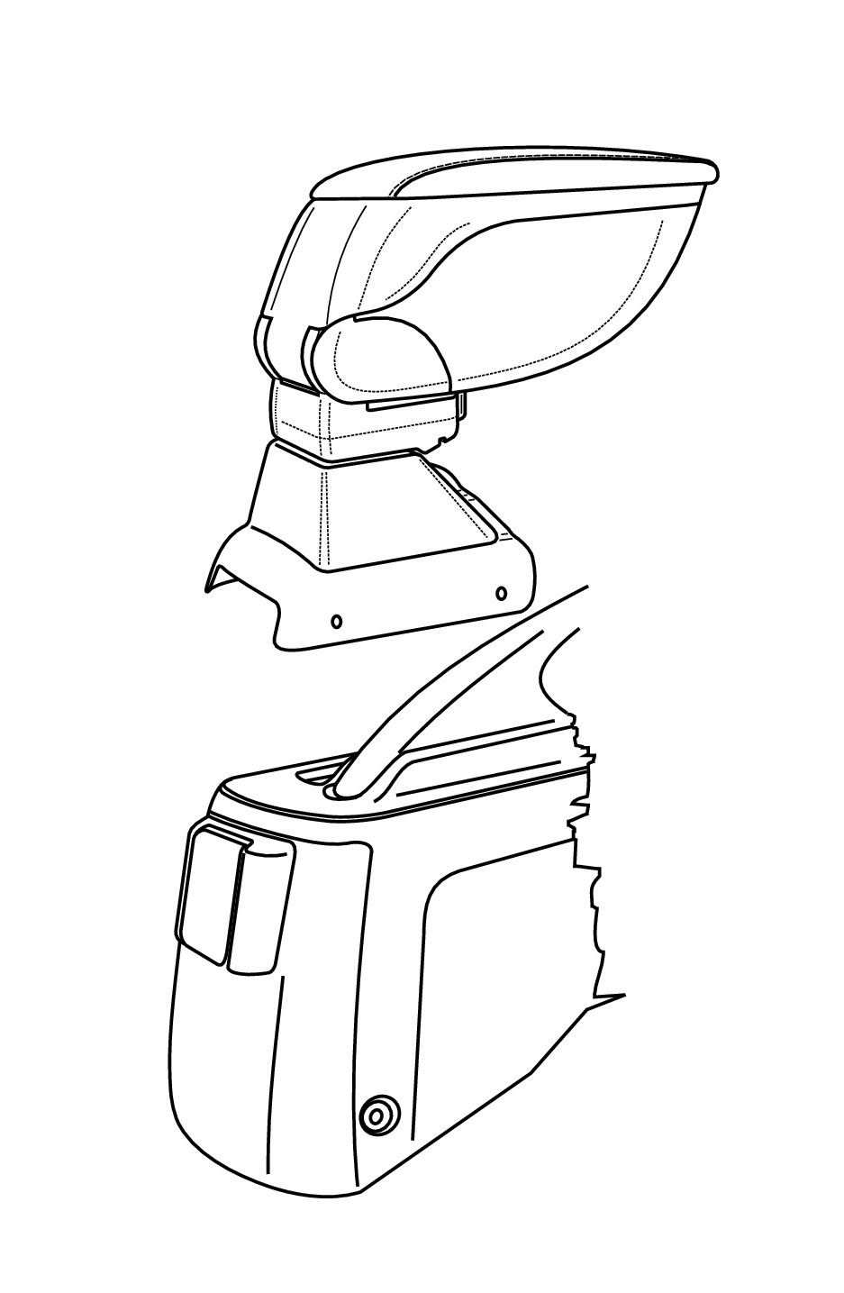 Attacco Bracciolo - Compatibile Per  Honda Civic 4p (01/01>04/06)