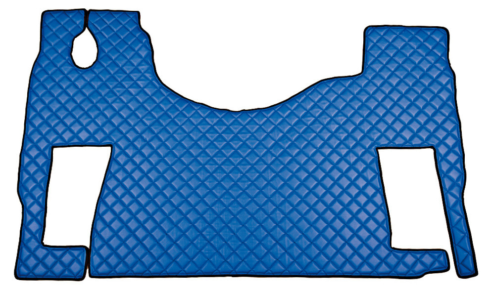 Tappeto Unico In Skeentex - Blu - Compatibile Per Mercedes Actros Mp2 (04/03>12/08) No Tunnel, Sedile Rotante - Mercedes Actros Mp3 (06/08>12/13) no