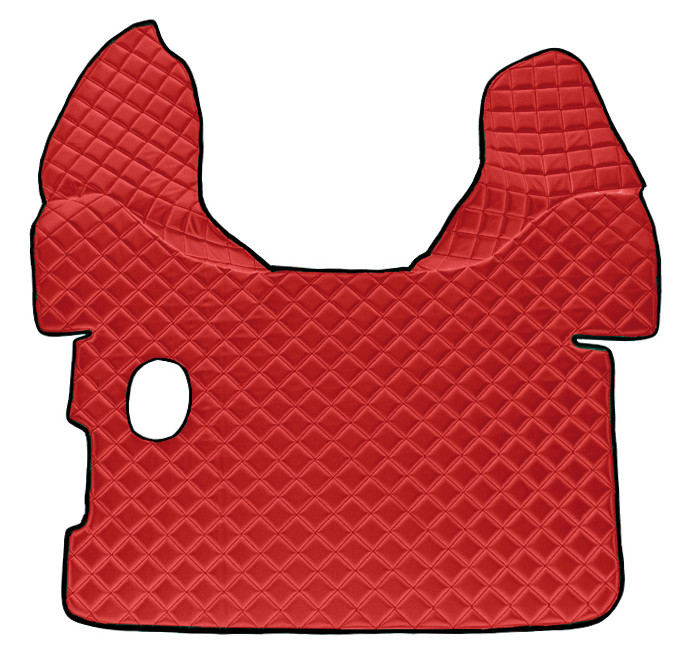 Tappeto Centrale In Skeentex - Rosso - Compatibile Per Daf Xf 105 (02/04>12/14) Manuale, Senza Webasto - Daf Xf 106 (10/12>05/21) Manuale, Senza Weba