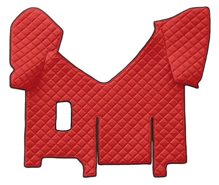 Tappeto Centrale In Skeentex - Rosso - Compatibile Per Iveco Stralis (08/02>12/12) Manuale, Cabina Larga, Frigo Scorrevole - Iveco Stralis (07/12>12/