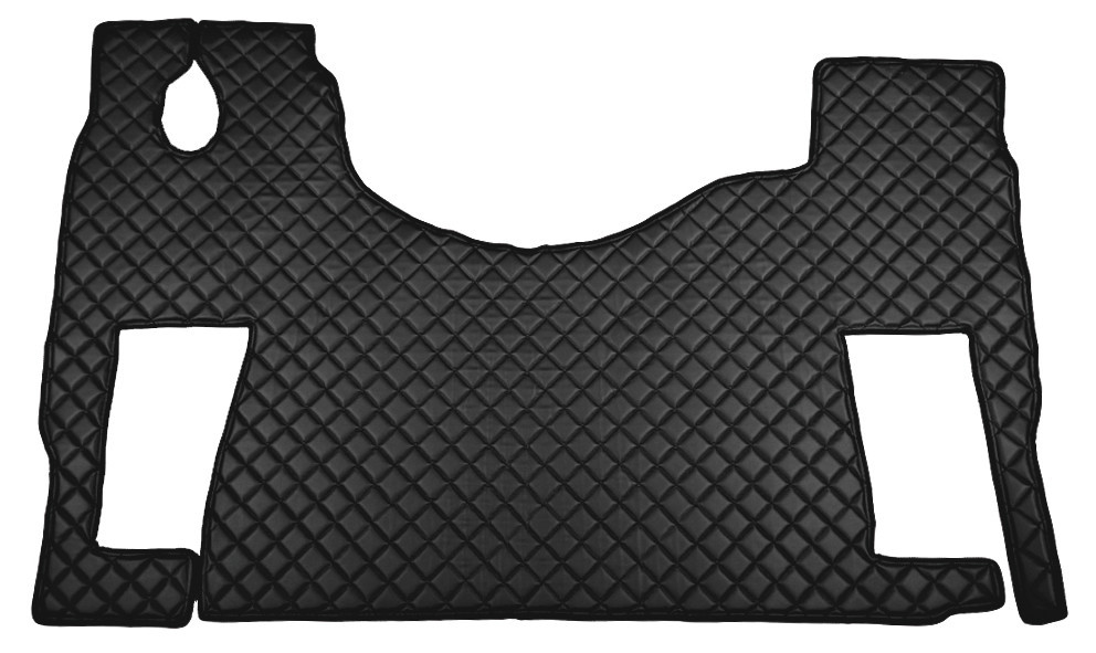 Tappeto Unico In Skeentex - Nero - Compatibile Per Mercedes Actros Mp2 (04/03>12/08) No Tunnel, Sedile Rotante - Mercedes Actros Mp3 (06/08>12/13) no