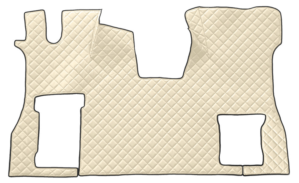 Tappeto Unico In Skeentex - Panna - Compatibile Per Scania S Serie 7 - New Generation (11/16>) No Tunnel, Sedile Pass. Pieghevole