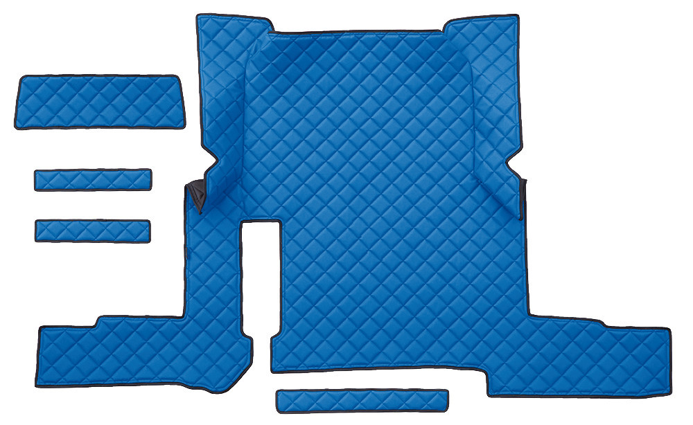 Tappeto Centrale In Skeentex - Blu - Compatibile Per Man Tgx (01/17>06/20) Automatico, 2 Cassetti