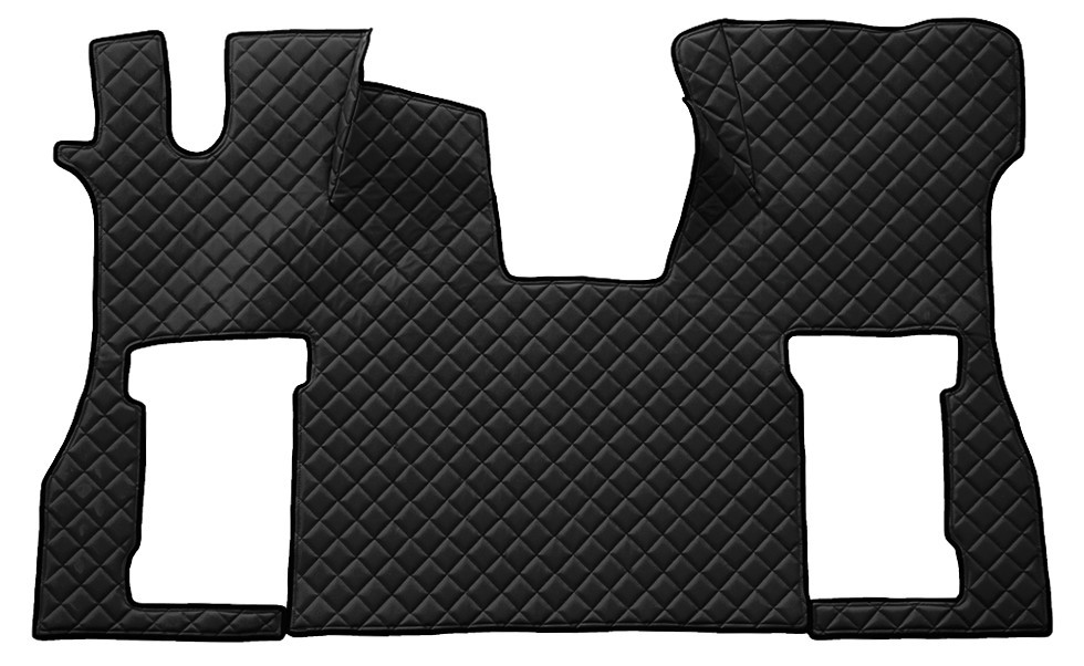 Tappeto Unico In Skeentex - Nero - Compatibile Per Scania S Serie 7 - New Generation (11/16>) No Tunnel, Sedile Pass. Pneumatico