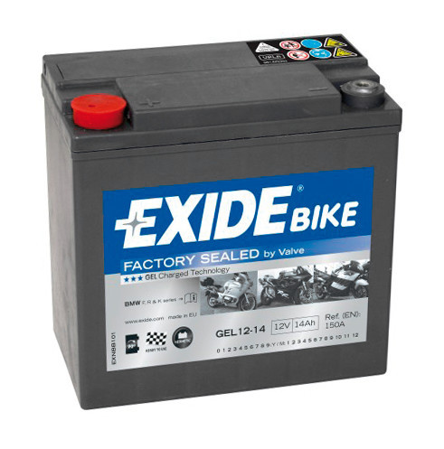Batteria 12v - Exide Bike Gel - 14 Ah - 150 A
