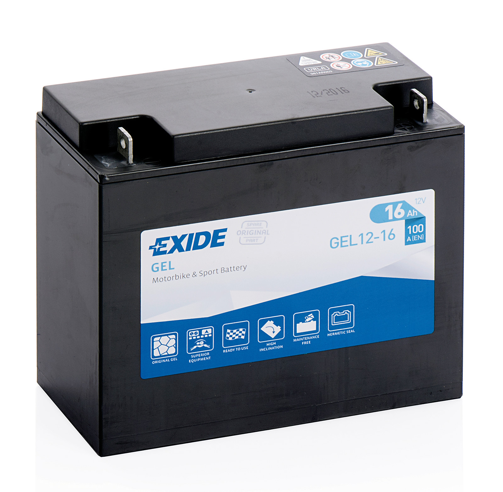 Batteria 12v - Exide Bike Gel - 16 Ah - 100 A