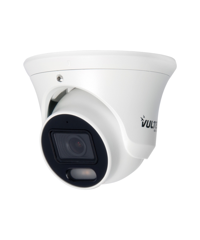 Vultech Security Telecamera Ip Dome 1/2,7 5mp H.265 Poe 2,8mm Dual Light Showcolor Wdr P2p Smart S