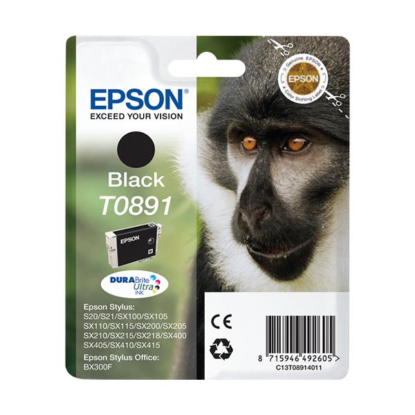 Epson T0891 - 5,8 Ml - Nero - Originale - Confezione In Blister
