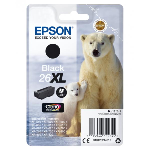 Epson 26xl - 12,2 Ml - Xl - Nero - Originale